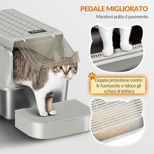 Thumbnail 6 de Fobyfurny Lettiera in acciaio inox 120°