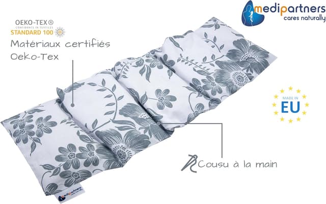 Detalle 2 de Medi Partners coussin chauffant noyaux de cerise 60x20 cm