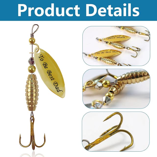 Detalle 1 de SANTUO Trout spinner kit 10 lures