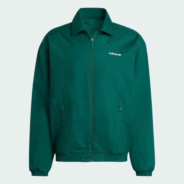 Thumbnail 3 de Adidas Sudadera Cepillada Woven Track Top Verde