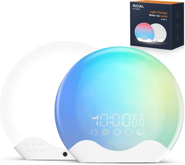 Detalle de RICIAL 10,000 lux light therapy lamp