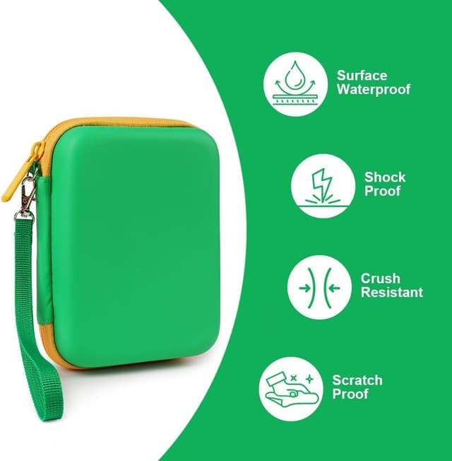 Detalle de Aolso Borsa da trasporto UNO per carte UNO Flip: custodia impermeabile e resistente (verde)