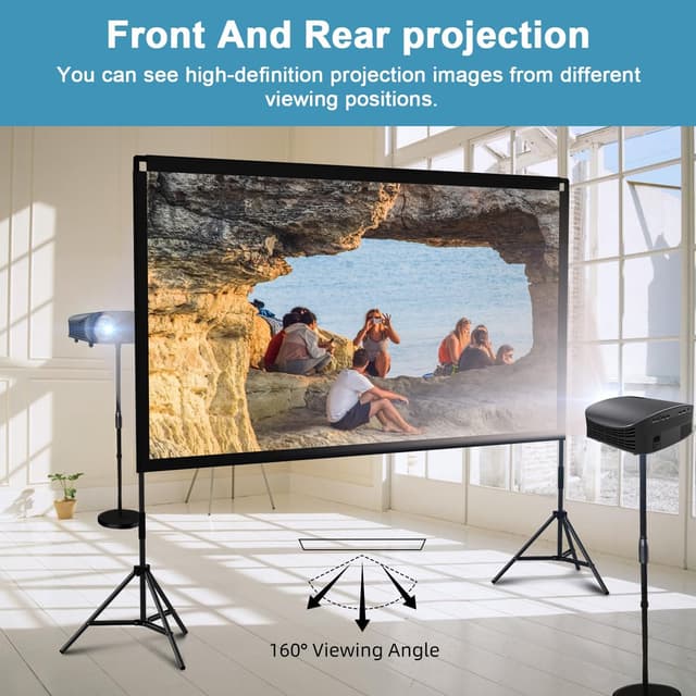 Thumbnail 4 de Towond 120 inch Projector Screen with Stand