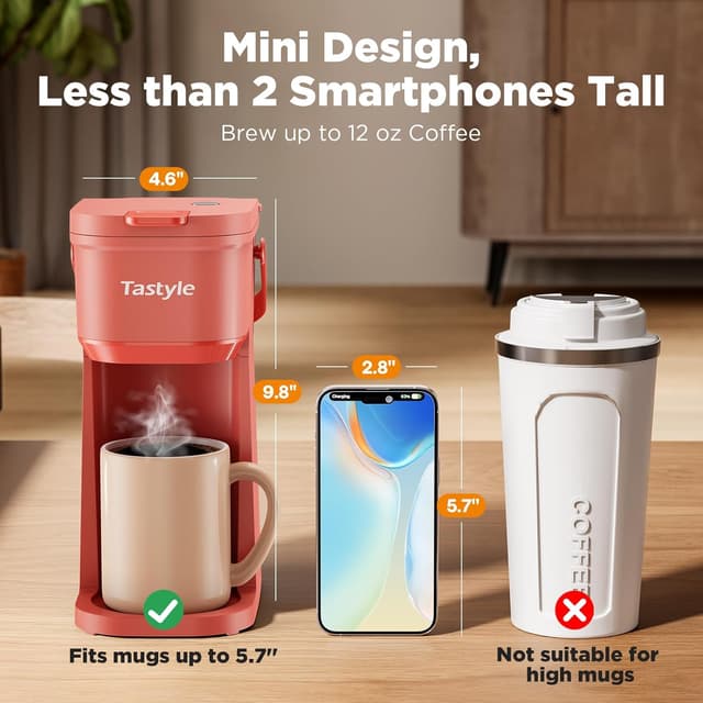 Detalle de Tastyle Single Serve Coffee Maker 12 Oz