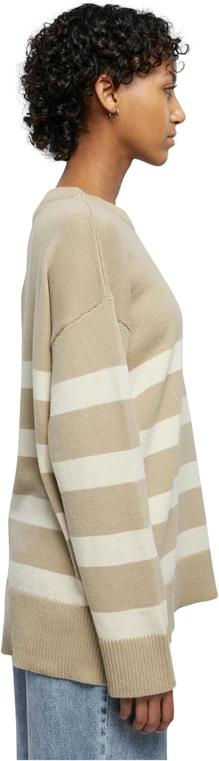 Thumbnail 6 de Urban Classics Striped Knit Crew Sweater Damen