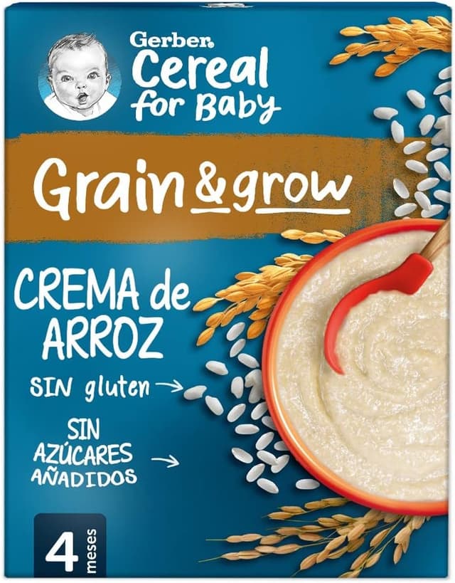 Thumbnail 8 de GERBER Crema de Arroz Sin Gluten para Bebés 🍚 9x250g