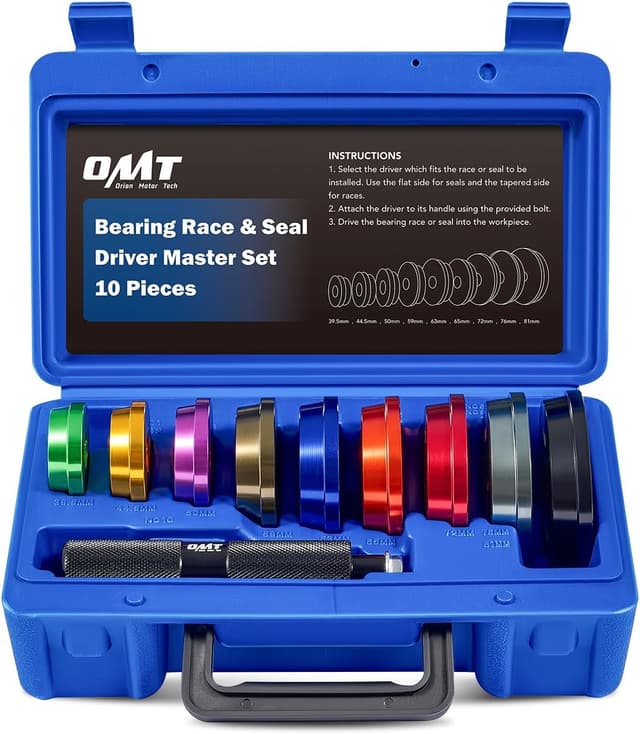 Detalle de Orion Motor Tech Bearing Press Kit (10-Piece) with 9 Bearing Adapters and Seal Driver
