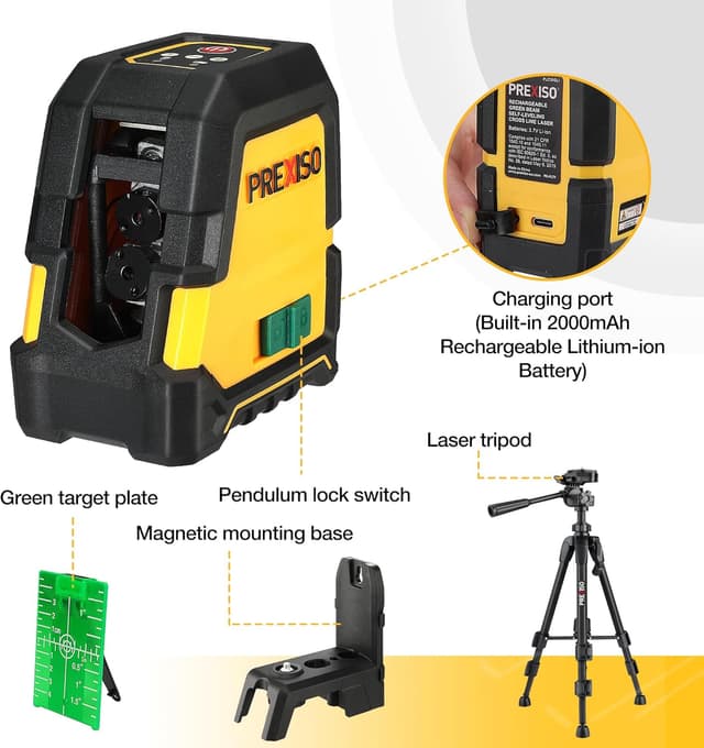 Detalle de Prexiso Laser Level 30 m with Tripod