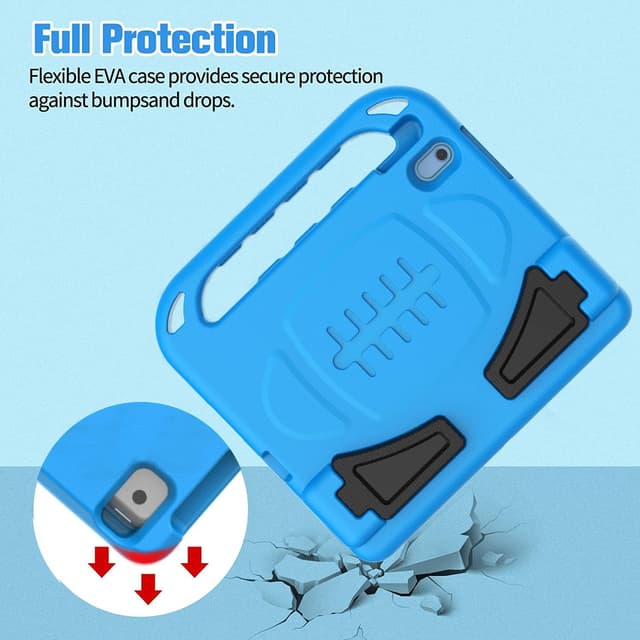 Detalle 2 de Surom Kids Case for iPad 11th Generation (A16) & iPad 10th Generation (10.9-inch) 2022 with Built-in Screen Protector (Blue)