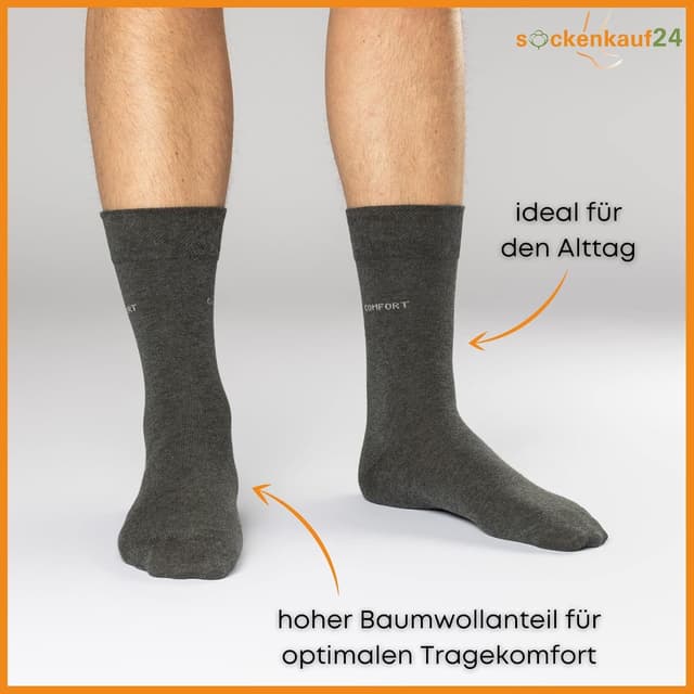 Detalle de sockenkauf24 Comfort Socken 10 Paar ohne Naht