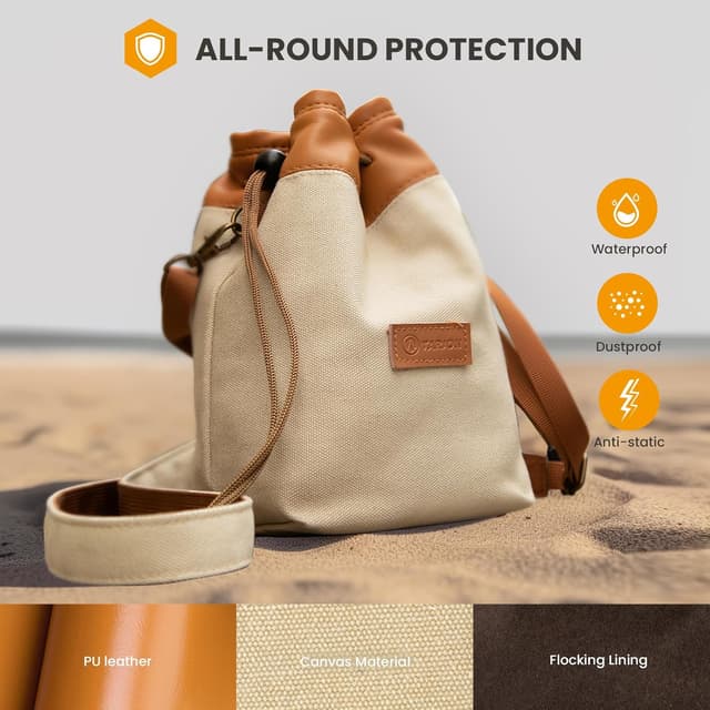 Detalle 2 de TARION Lens Bag Canvas 21x13x12cm