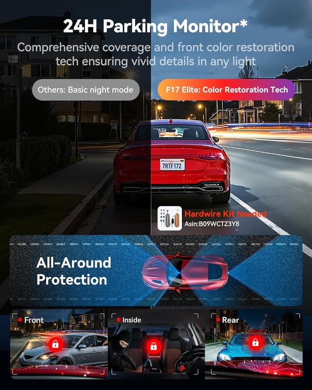 Detalle 2 de REDTIGER F17 Elite 4K Dash Cam