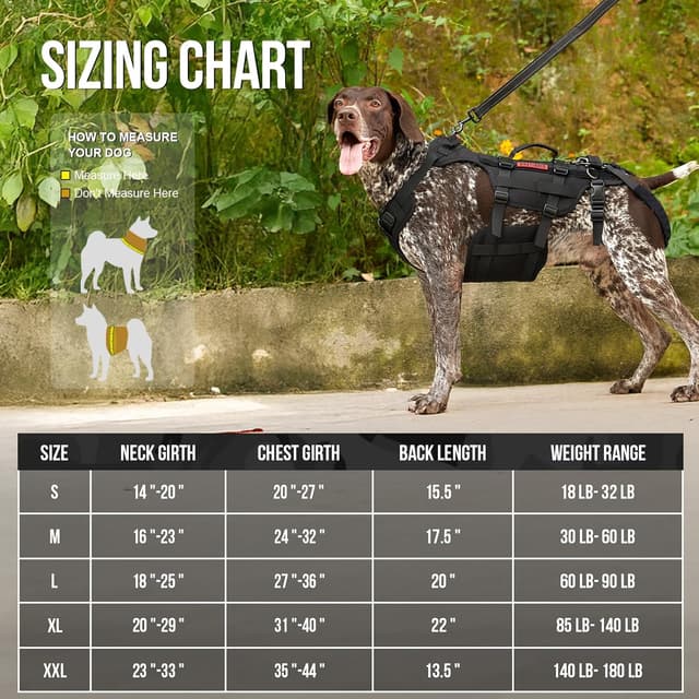 Detalle de OneTigris Invictus multifunctional dog lift harness for large dogs (Black, L) — mobility assistance hip support sling