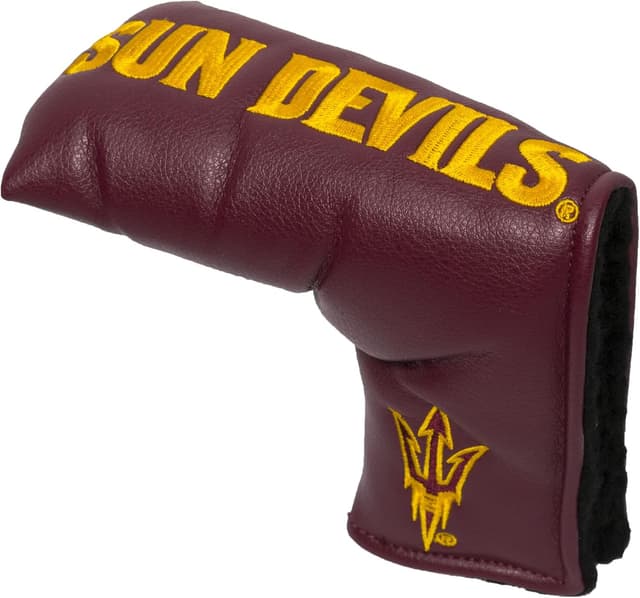 Detalle de Team Golf NCAA Arizona State Sun Devils Vintage Blade Putter Cover (Form-Fitting, Magnetic Closure)