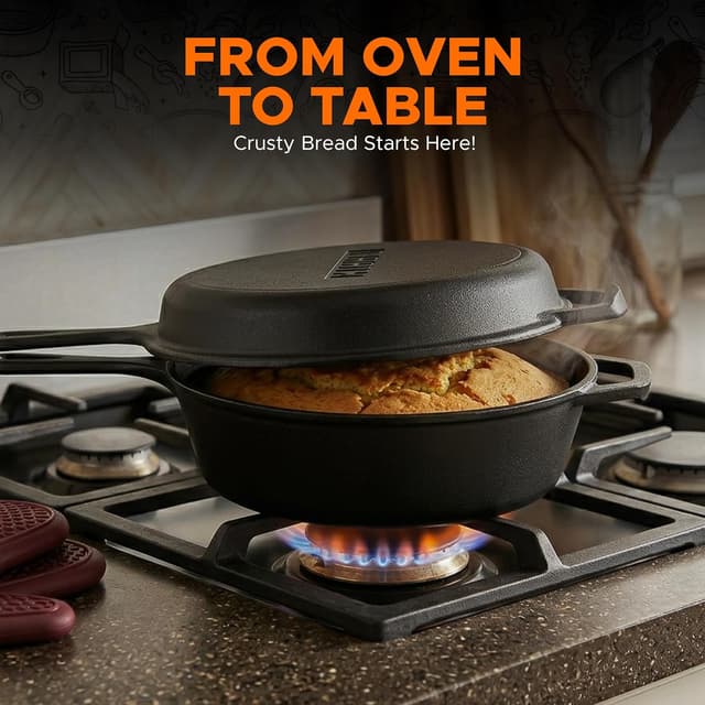 Thumbnail 6 de KICHLY Voorgezouten Olanda Oven Vuurpot 3,2L