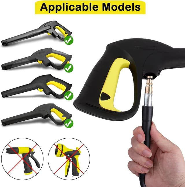 Detalle de 10M Replacement Pressure Washer Hose for Kärcher K Series (K2–K7) with Click Type Quick Connector