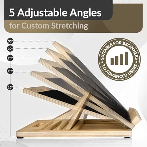 Detalle 2 de FITZZ Portable Wooden Slant Board for Calf Stretching 🧘♀