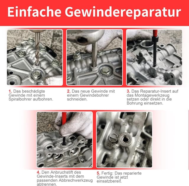 Thumbnail 4 de BILITOOLS Gewindereparatursatz 131tlg M5-M12