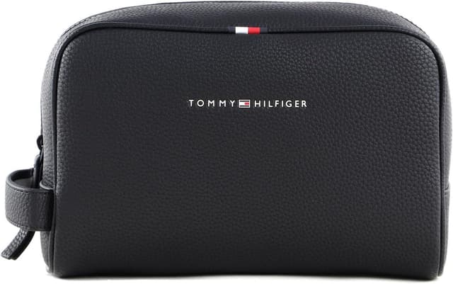 Detalle de Tommy Hilfiger Essential PU Washbag neceser negro