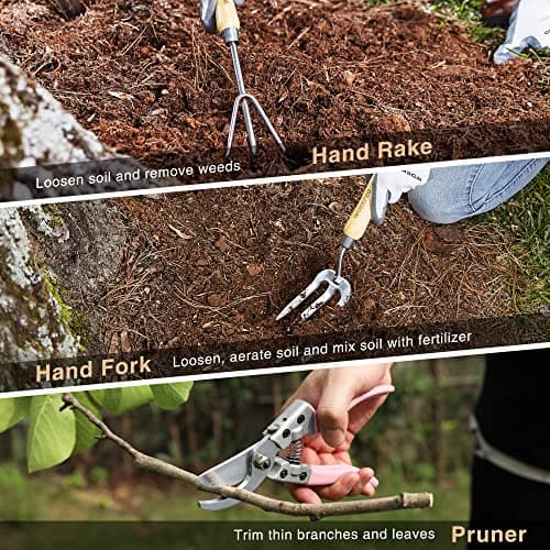 Thumbnail 4 de WORKPRO Ensemble de jardinage rose 8 pièces ⚙