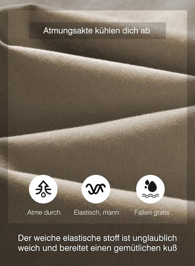 Detalle de JMIERR Herren Cargo-Chino Jogginghose aus Baumwolle mit elastischem Bund und Kordelzug