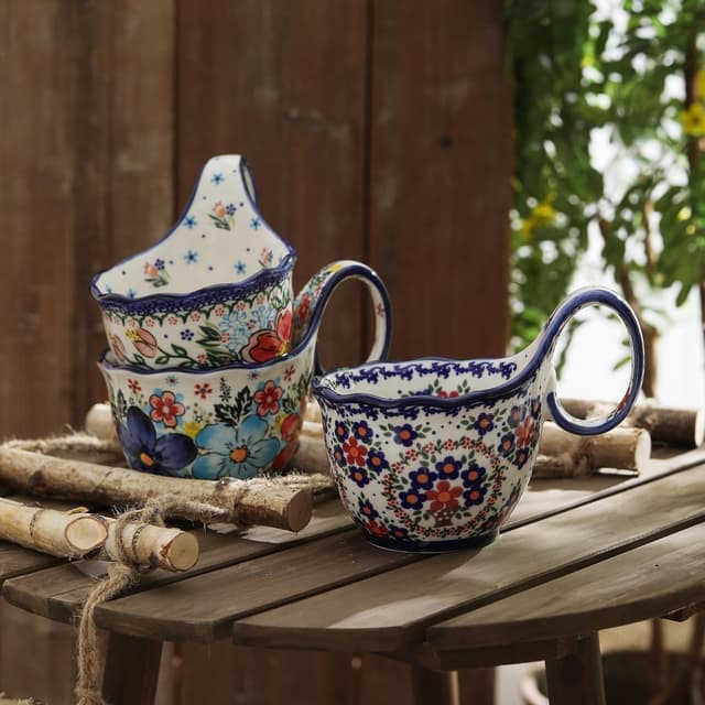 Thumbnail 6 de ALMA 18oz Microwavable Soup Bowl with Loop Handle (Handpainted Ceramic)