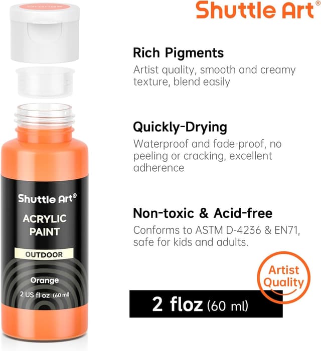 Thumbnail 3 de Shuttle Art Outdoor Acrylfarben Set 25 Farben 🎨
