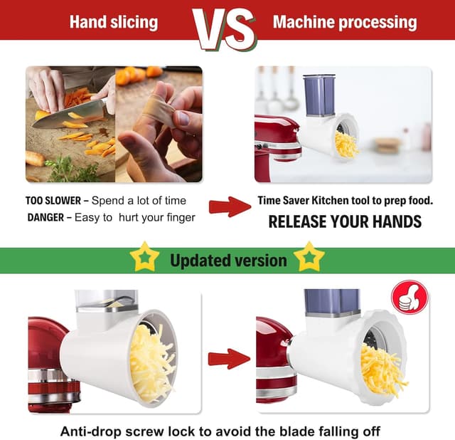 Thumbnail 1 de Cheese Grater Slicer for KitchenAid ⚙