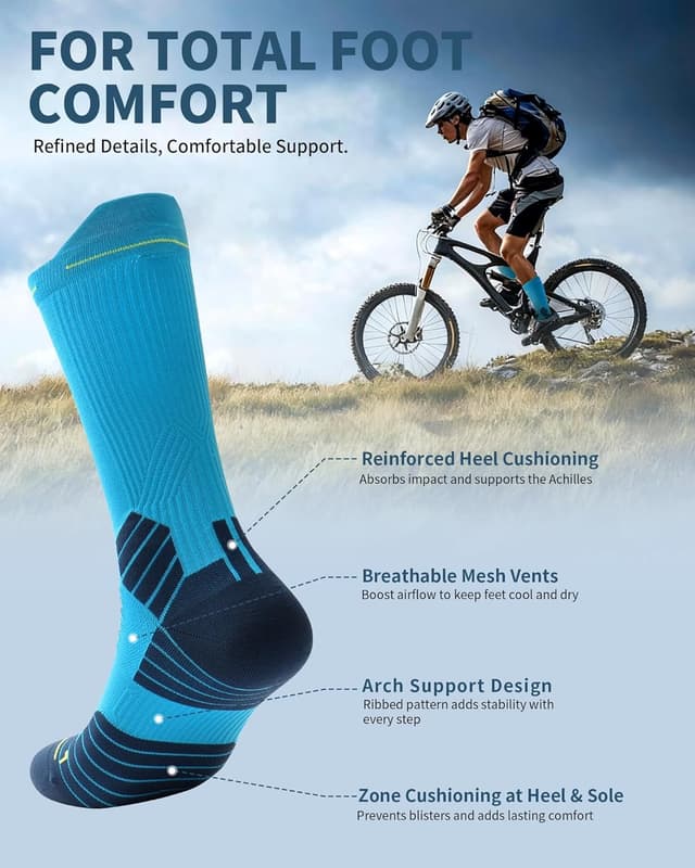 Detalle de CAMBIVO 2 compression crew socks 2 pairs