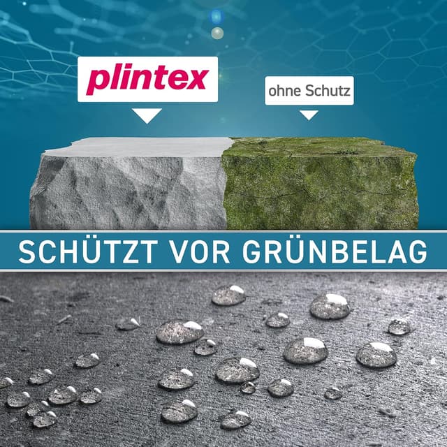 Detalle de PLINTEX Steinimprägnierung Außen & Innen (10 L) – wasser- und schmutzabweisend für Naturstein, Beton & mehr
