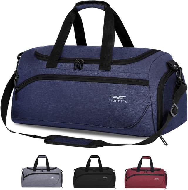 Detalle de FIORETTO Mens Sports Gym Bag with Wet Pocket
