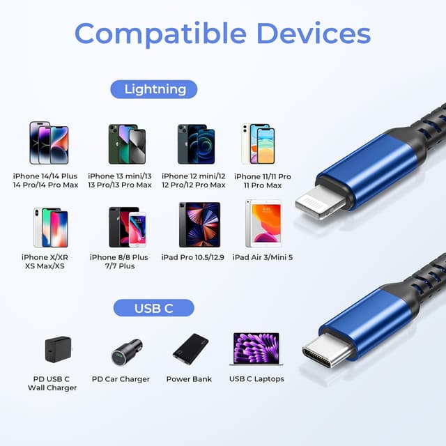 Thumbnail 6 de Ladekabel USB-C auf Lightning 3 m für iPhone