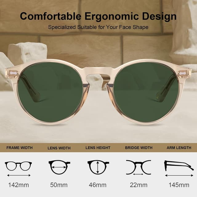 Thumbnail 2 de CARFIA Polarisierte Sonnenbrille Herren