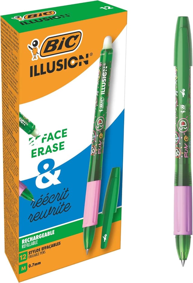 Detalle de BIC Illusion stylo effaçable 0,7 mm vert