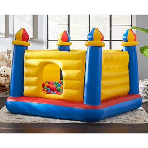 Detalle 2 de Intex Jump-O-Lene Castle Inflatable Bouncer for 2 Kids 🎪