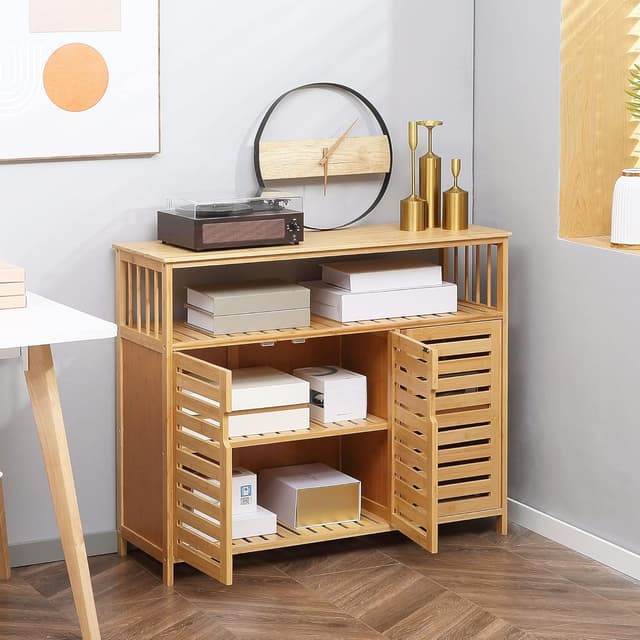 Thumbnail 6 de HOMCOM Aparador bambú 100x35x82 cm