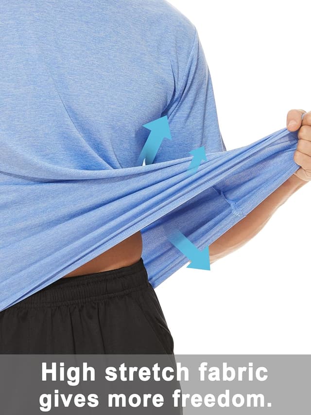 Thumbnail 2 de TACVASEN maglietta running asciugatura rapida