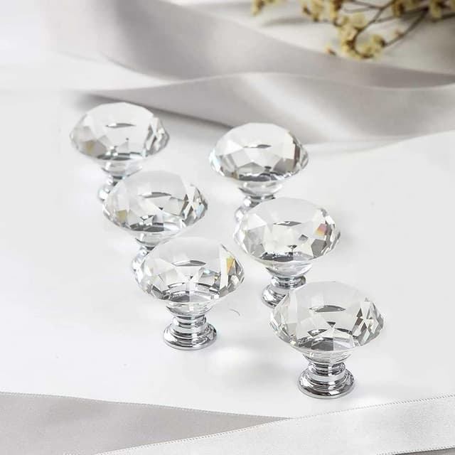 Thumbnail 6 de JIIDAA Crystal Diamond Cabinet Knobs 30 mm