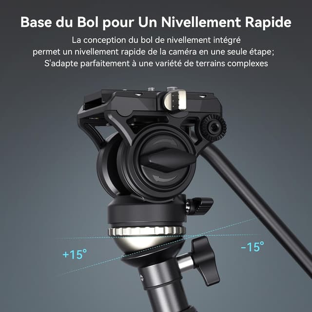 Thumbnail 4 de SMALLRIG CT210 Trépied vidéo 192 cm