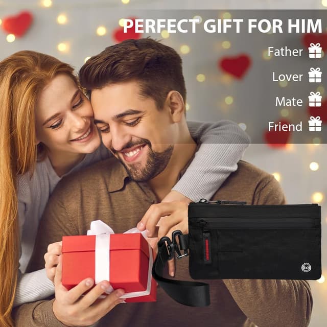 Thumbnail 6 de DiULi Carteras RFID Antirrobo Grande negro 🎒