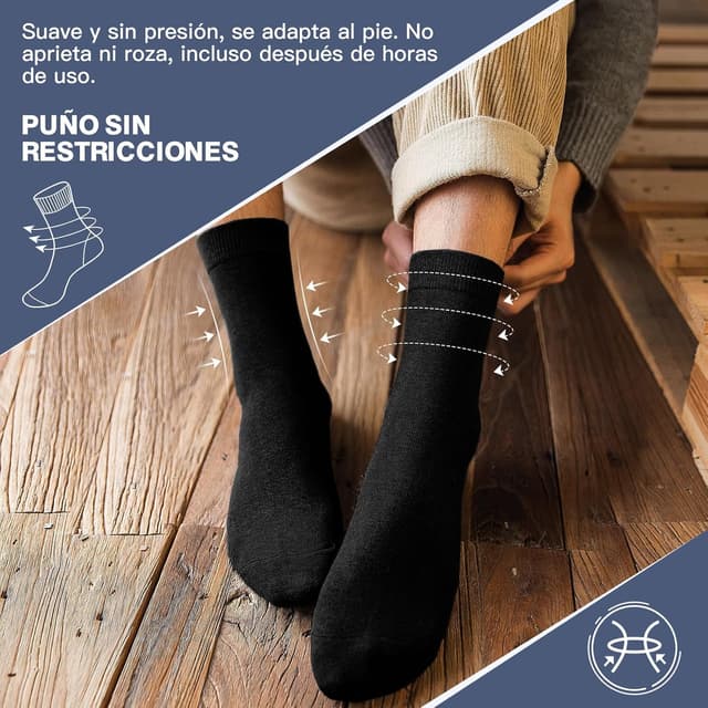 Thumbnail 5 de QINCAO calcetines deportivos 81% algodón 6/10 pares