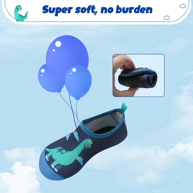 Detalle de Kinder Badeschuhe WateLves – rutschfeste Wasserschuhe mit Pull-on für Schwimmbad & Strand