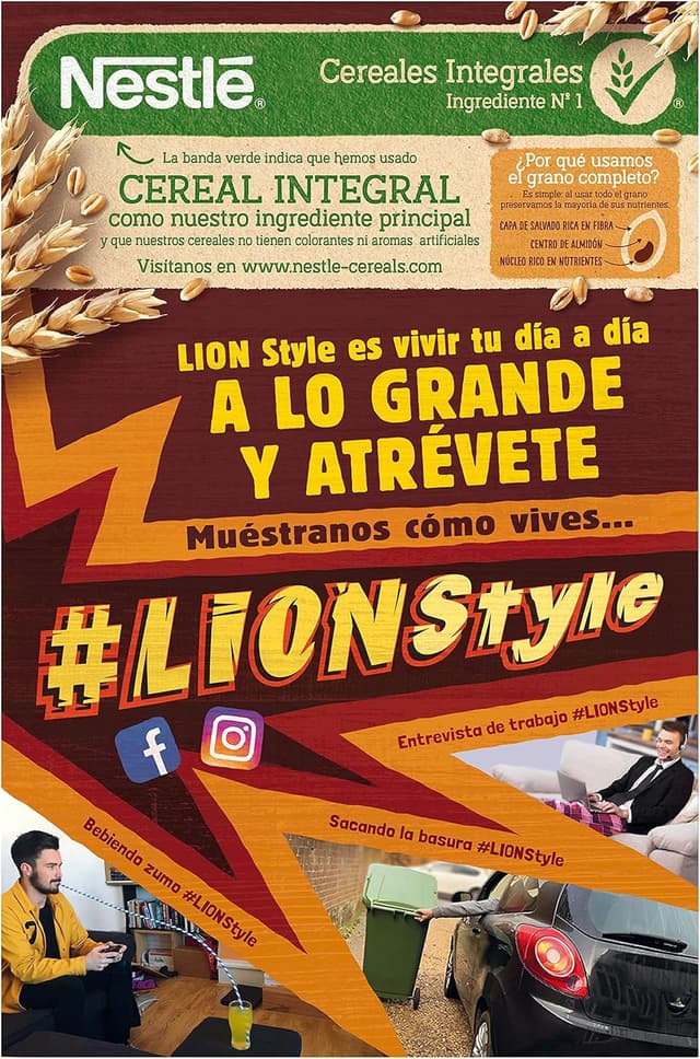 Detalle 2 de Nestlé Lion Cereales Pack 16 de 675 g 🥣