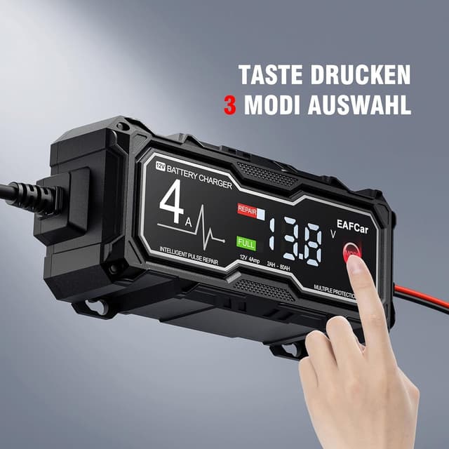 Thumbnail 4 de EAFCar Batterieladegerät 12V 4A LCD