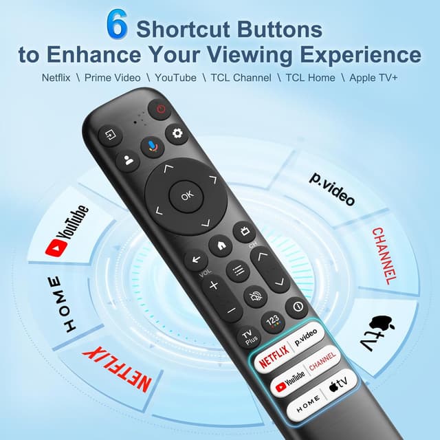 Thumbnail 5 de RC813 TCL Google TV Voice Remote Replacement