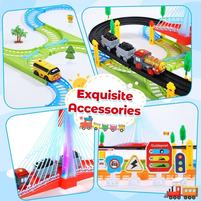 Thumbnail 4 de EagleStone Dinosaur Race Track Set 233-piece toy car track