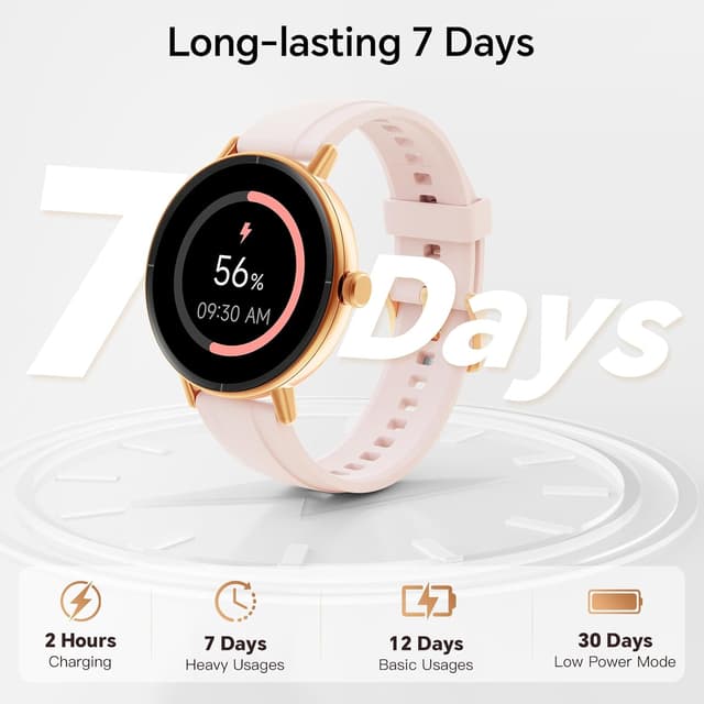 Thumbnail 5 de Round Smart Watch 43mm 1.27" HD, Heart Rate