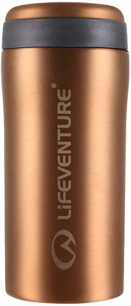 Detalle de Lifeventure Thermobecher (wiederverwendbarer Kaffee-Reisebecher) – vakuumisoliert, auslaufsicher, 300 ml