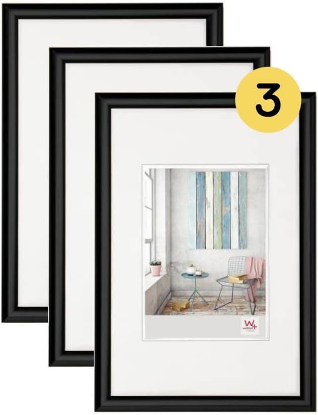 Detalle de Walther Design Cadres photo Trendstyle noirs 30 x 40 cm (lot de 3) KP040B3
