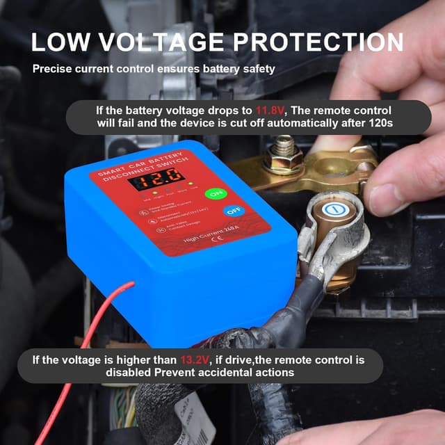 Thumbnail 2 de Mtchavno Disjoncteur de Batterie Télécommandé 12V 240A